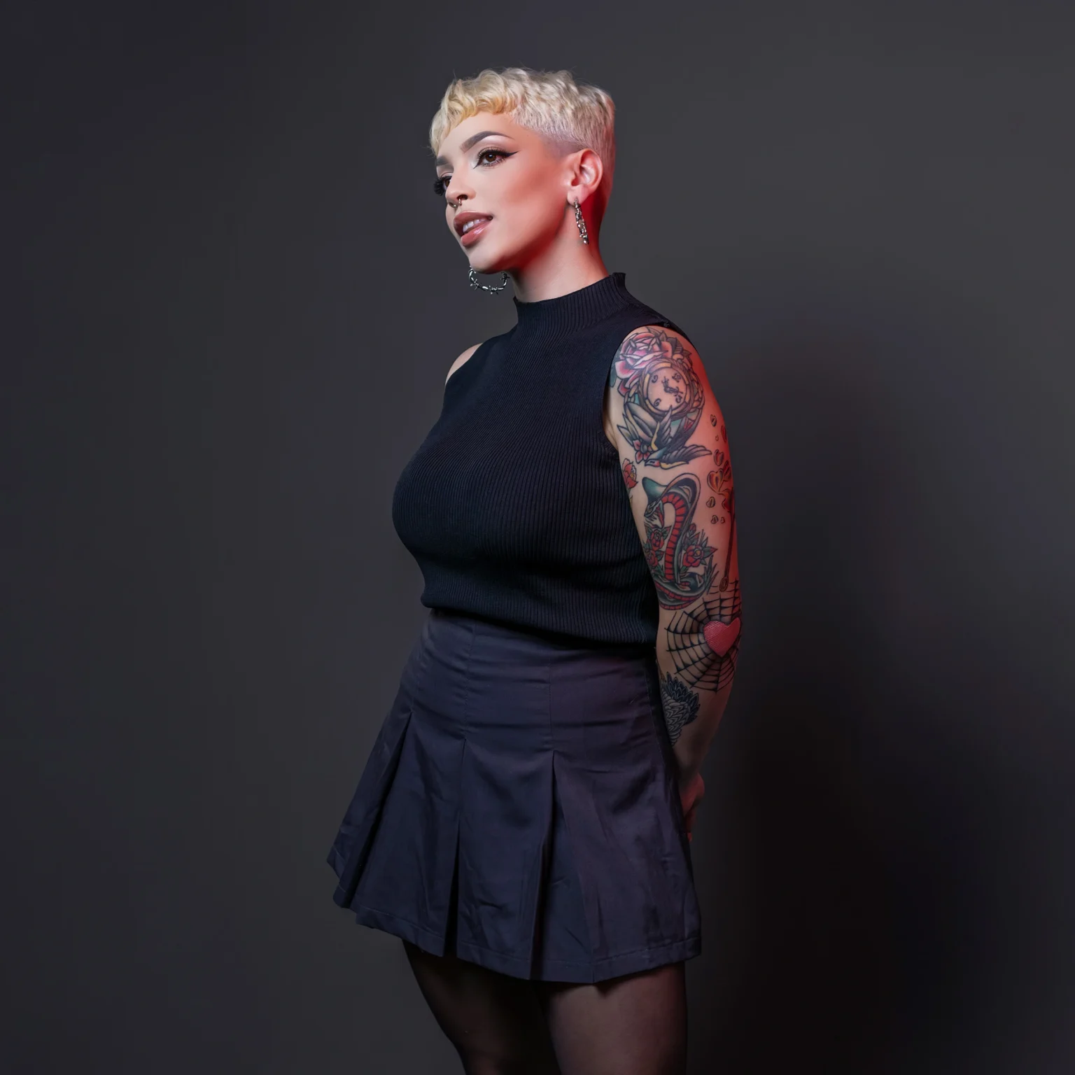 Retrato profissional realizado em estúdio de fotografia em Curitiba