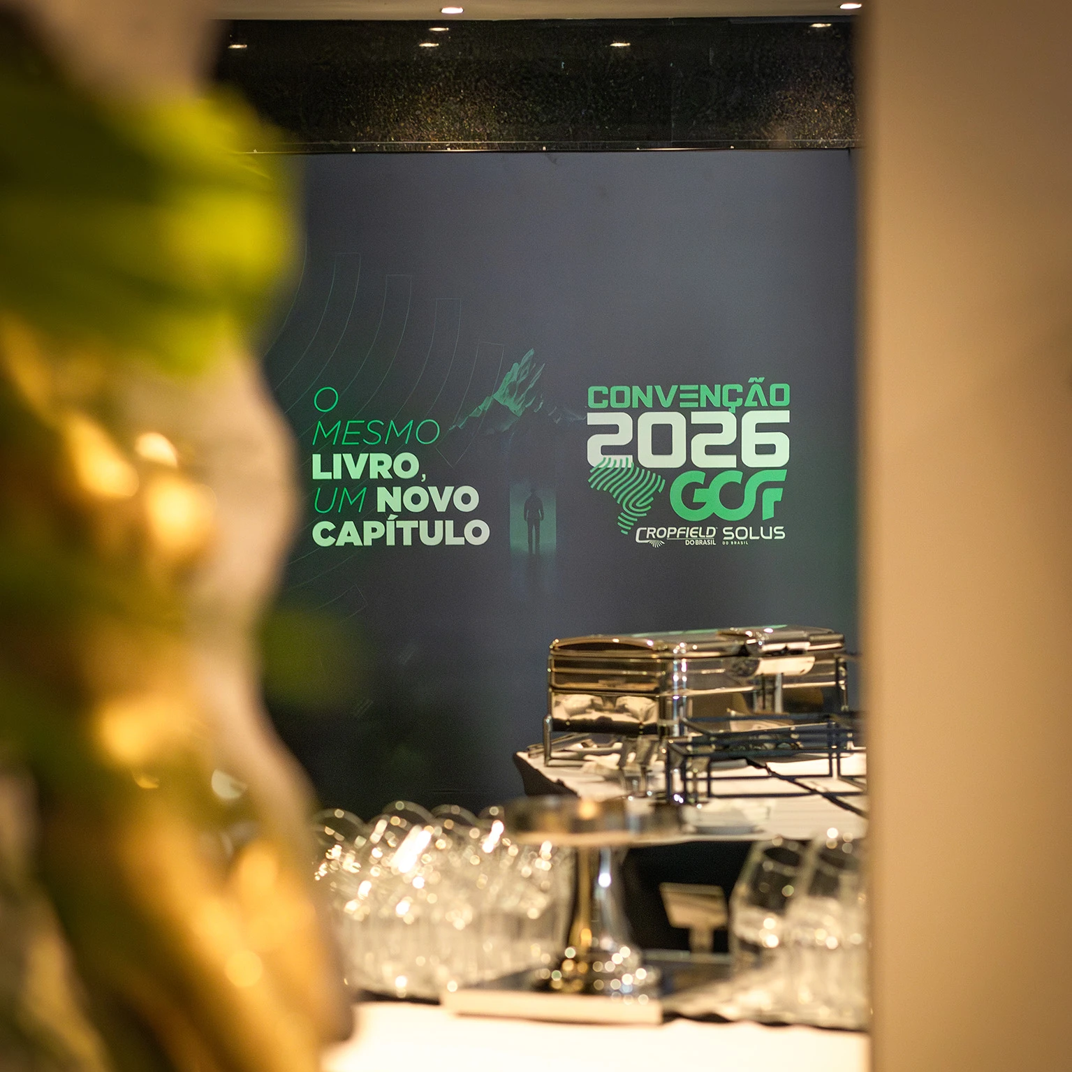 Detalhes de marca registrados em evento corporativo