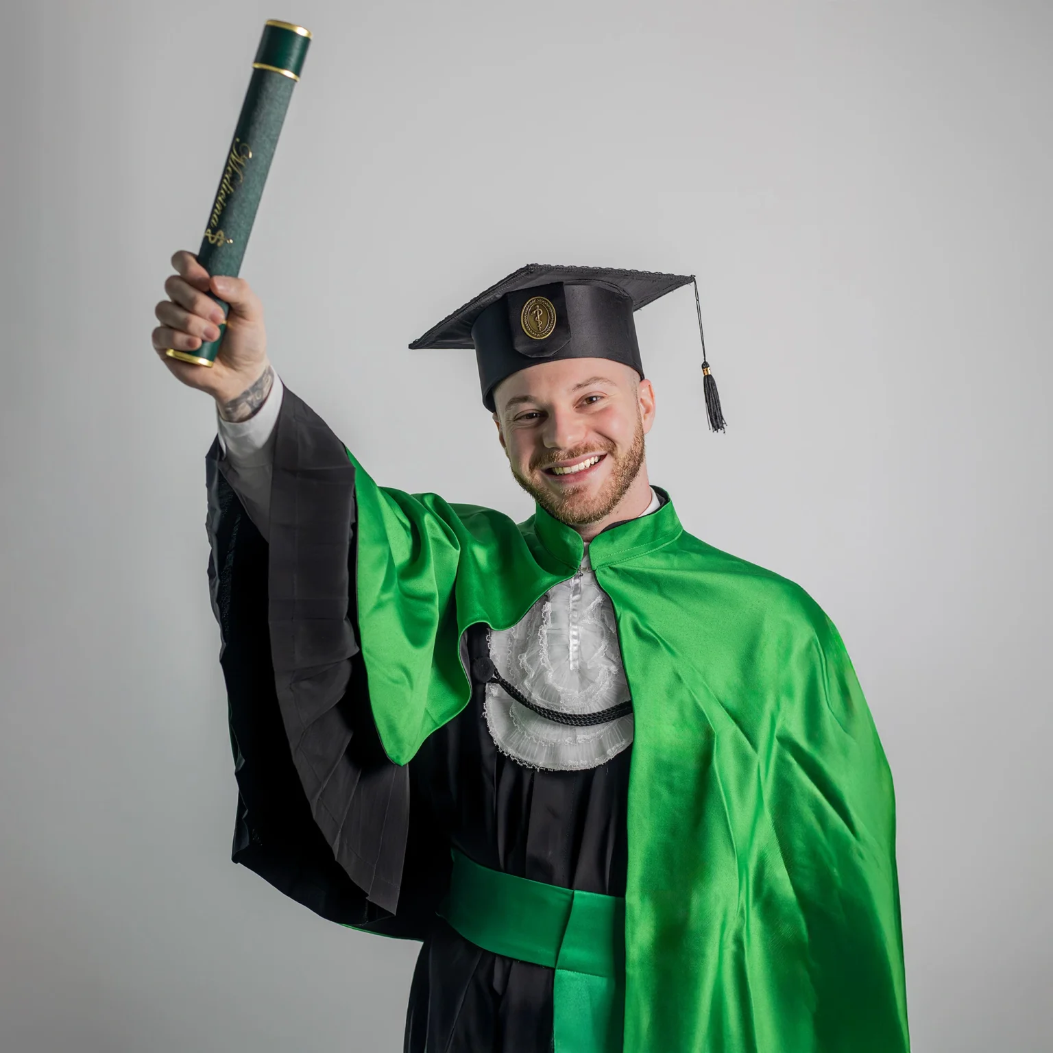 Fotógrafo de formatura em estúdio